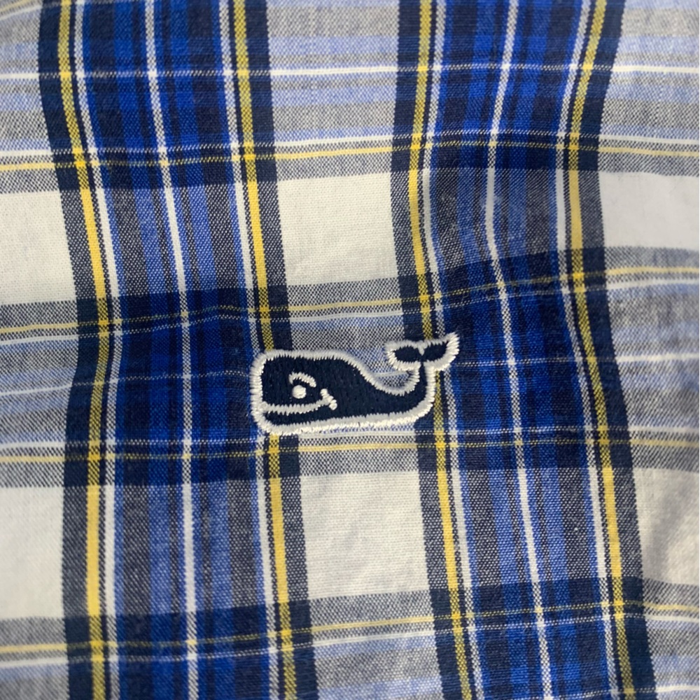 Vineyard Vines Slim Fit Whale Shirt Medium Long Sleeve Button Down - Picture 4 of 5